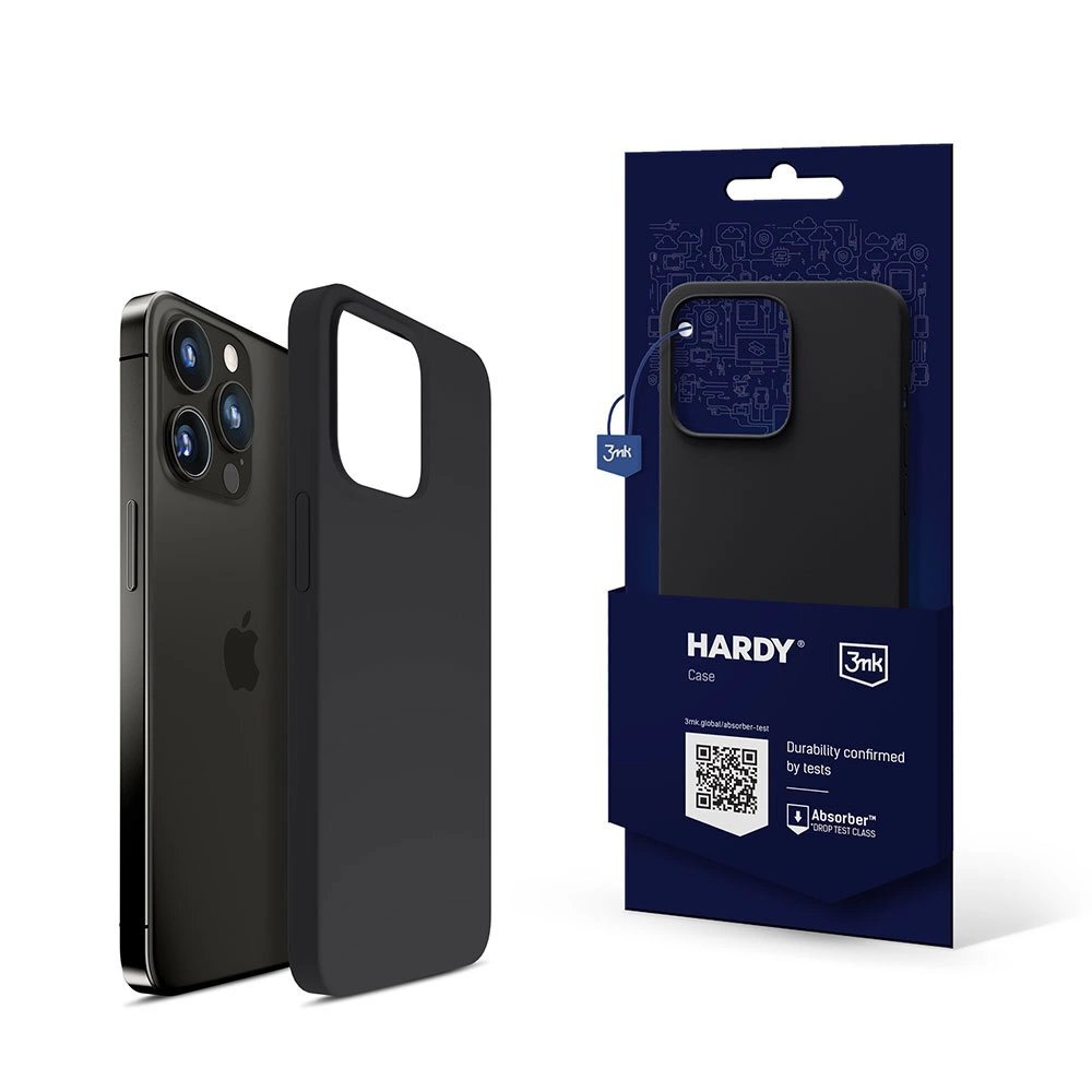 iPhone 14 Pro Max 3mk Hardy Silicone MagCase dėklas – pilkas iPhone 14 Pro Max 3mk Hardy Silicone MagCase dėklas – pilkas