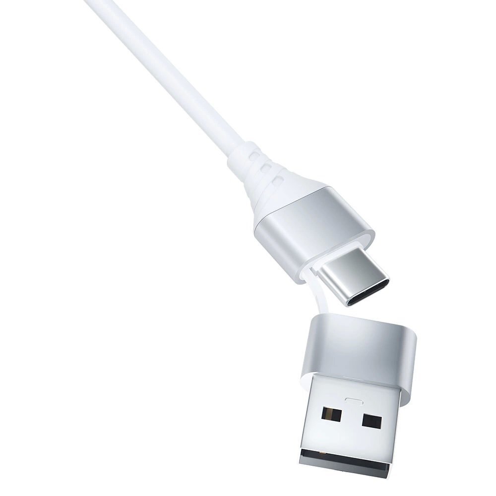 3mk Hyper Kabelis 3in1 USB-A - USB-C / USB-C - micro USB - Lightning 1.5m - Baltas 4 3mk Hyper Kabelis 3in1 USB-A - USB-C / USB-C - micro USB - Lightning 1.5m - Baltas 4
