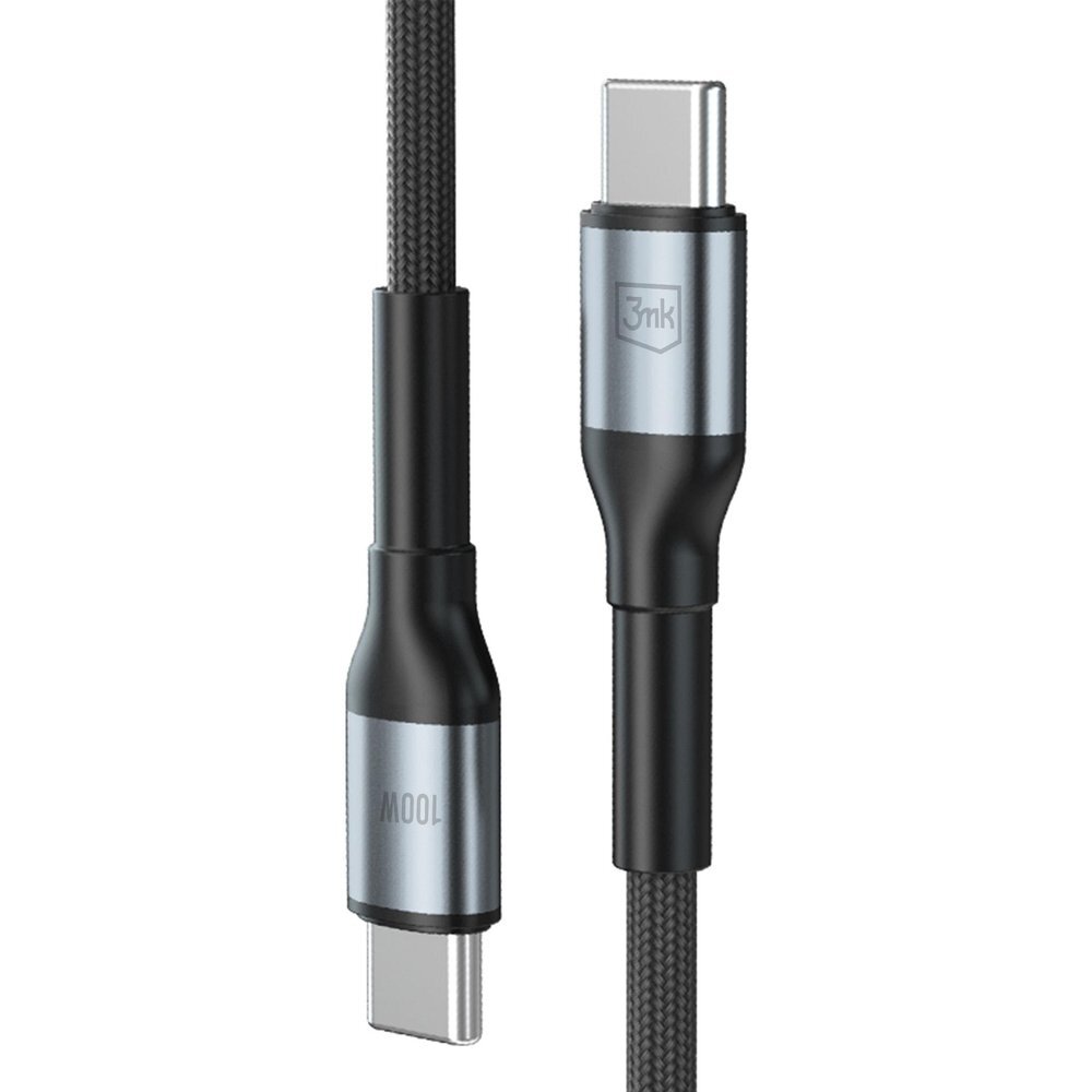 Krovimo kabelis 3mk Hyper Cable N-SERIES USB-C / USB-C 1 m 20V/5A 100 W – juodas 1 Krovimo kabelis 3mk Hyper Cable N-SERIES USB-C / USB-C 1 m 20V/5A 100 W – juodas 1