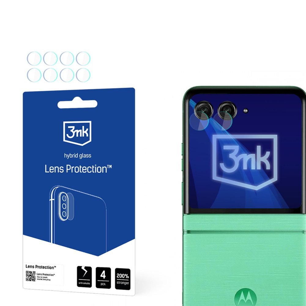 Motorola Razr 60 3mk Lens Protection kameros apsauginis stiklas Motorola Razr 60 3mk Lens Protection kameros apsauginis stiklas