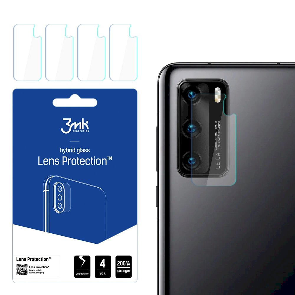 Huawei P40 5G 3mk Lens Protection™ kameros apsauga Huawei P40 5G 3mk Lens Protection™ kameros apsauga