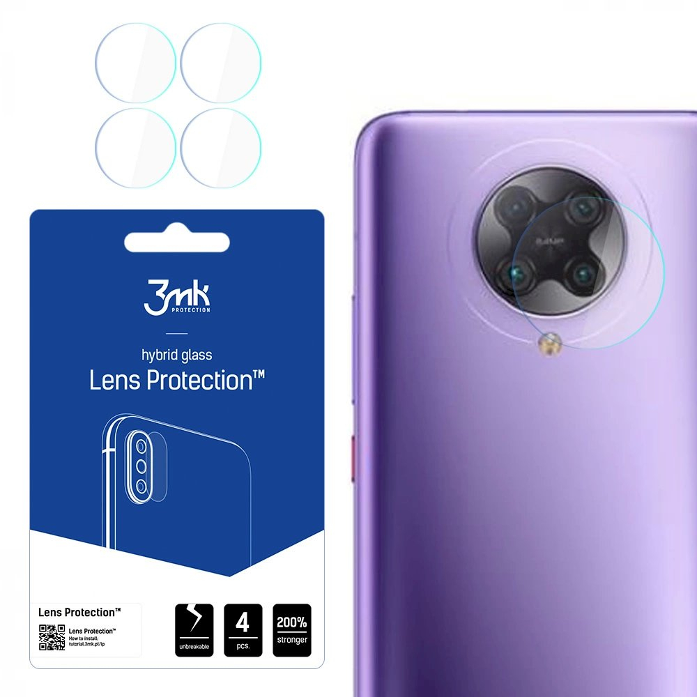 Xiaomi Poco F2 Pro 5G 3mk Lens Protection™ kameros apsauga Xiaomi Poco F2 Pro 5G 3mk Lens Protection™ kameros apsauga