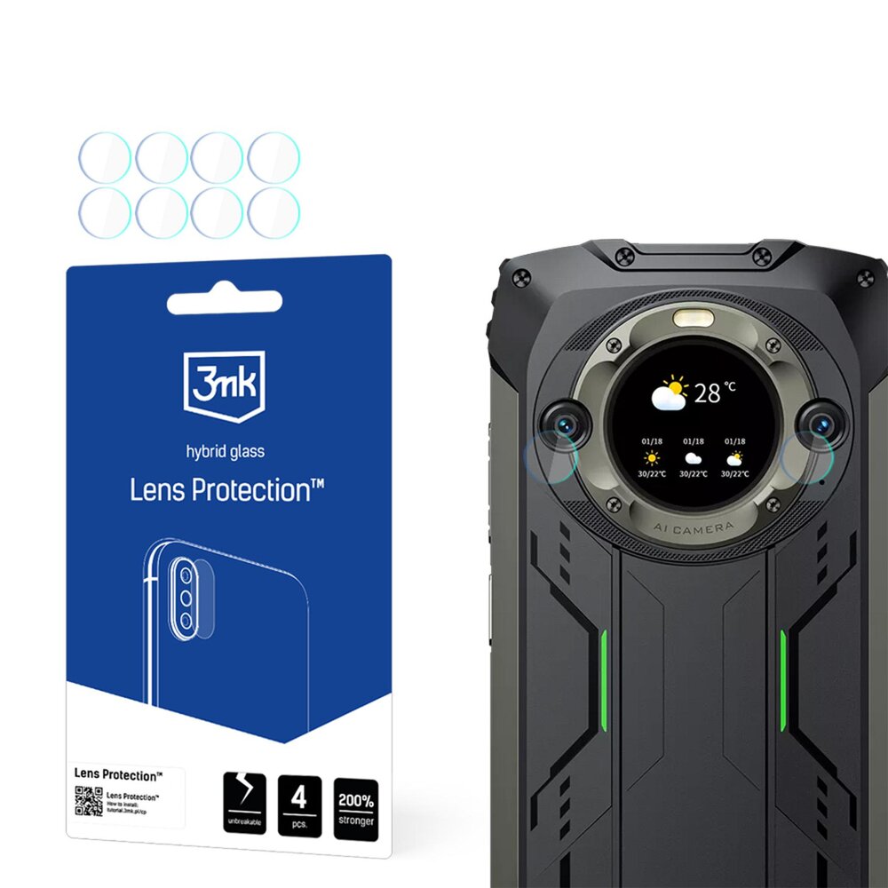Blackview BV9300 Pro 3mk Lens Protection Hybrid kameros apsauginis stiklas
