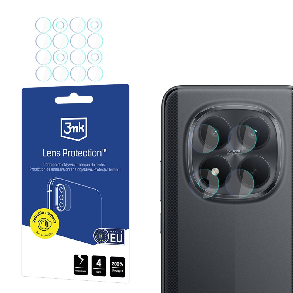 Xiaomi Poco M8 Pro 5G 3mk Lens Protection Hybrid kameros apsauginis stiklas