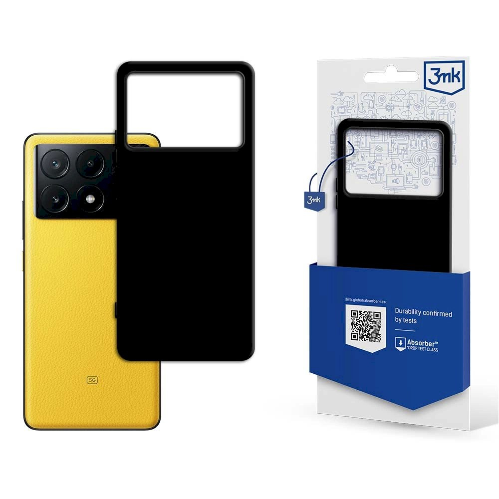 Xiaomi Poco X6 Pro 5G dėklas 3mk Matt – juodas Xiaomi Poco X6 Pro 5G dėklas 3mk Matt – juodas