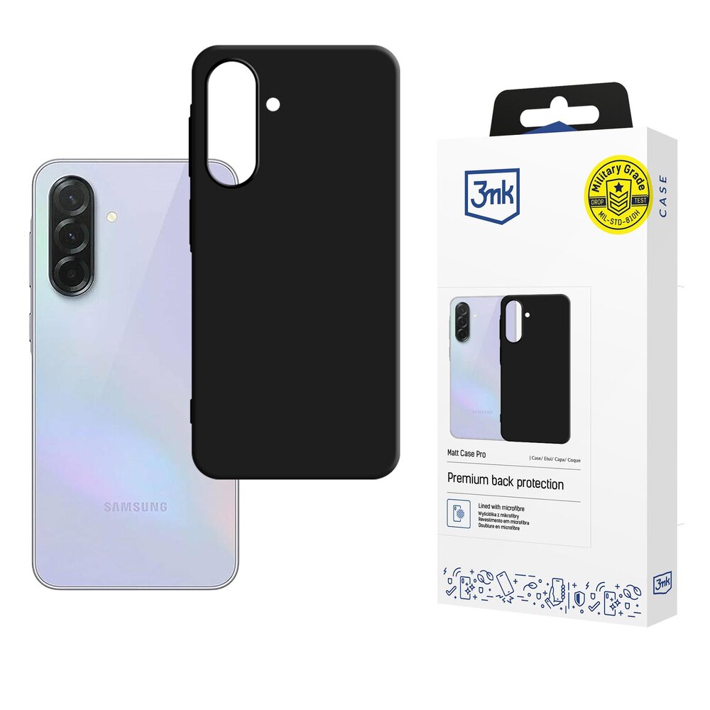 Samsung Galaxy A37 3mk Matt Case Pro dėklas – matinis juodas