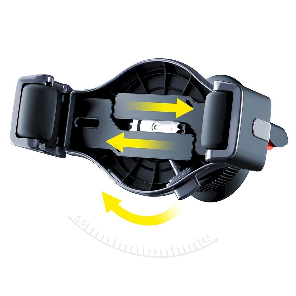 3mk Memo Hug car Telfono laikiklis air vent - Juodas 3 3mk Memo Hug car Telfono laikiklis air vent - Juodas 3