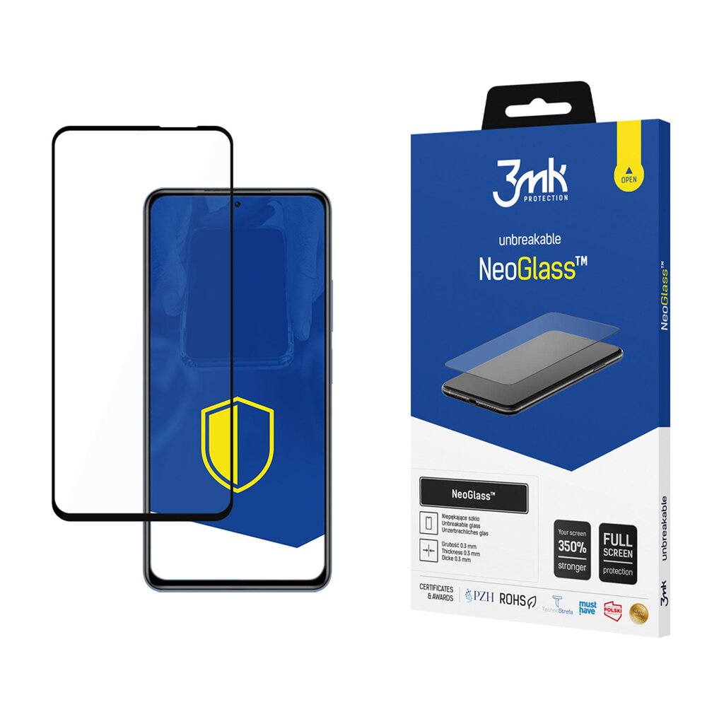 Xiaomi Redmi K40 Pro+ 5G 3mk NeoGlass Black kompozitinis stiklas Xiaomi Redmi K40 Pro+ 5G 3mk NeoGlass Black kompozitinis stiklas