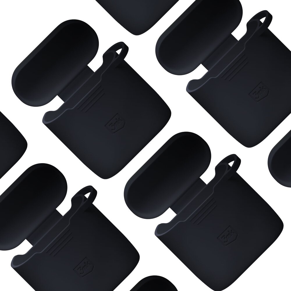 AirPods 4 3mk Silicone dėklas – juodas 8 AirPods 4 3mk Silicone dėklas – juodas 8