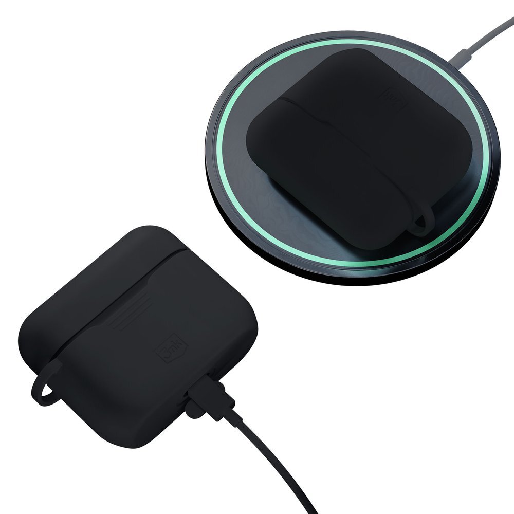 AirPods Pro 3 3mk Silicone dėklas – juodas 2