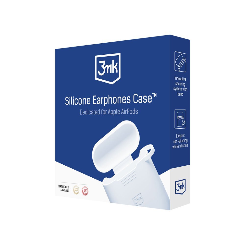 AirPods Pro 3 3mk Silicone dėklas – baltas 5 AirPods Pro 3 3mk Silicone dėklas – baltas 5