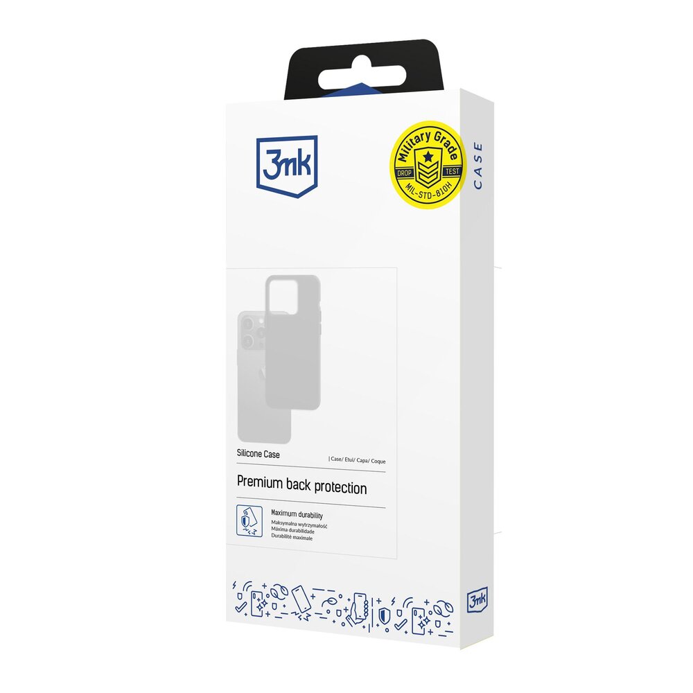 Samsung Galaxy A17 5G 3mk Silicone dėklas – juodas 1 Samsung Galaxy A17 5G 3mk Silicone dėklas – juodas 1