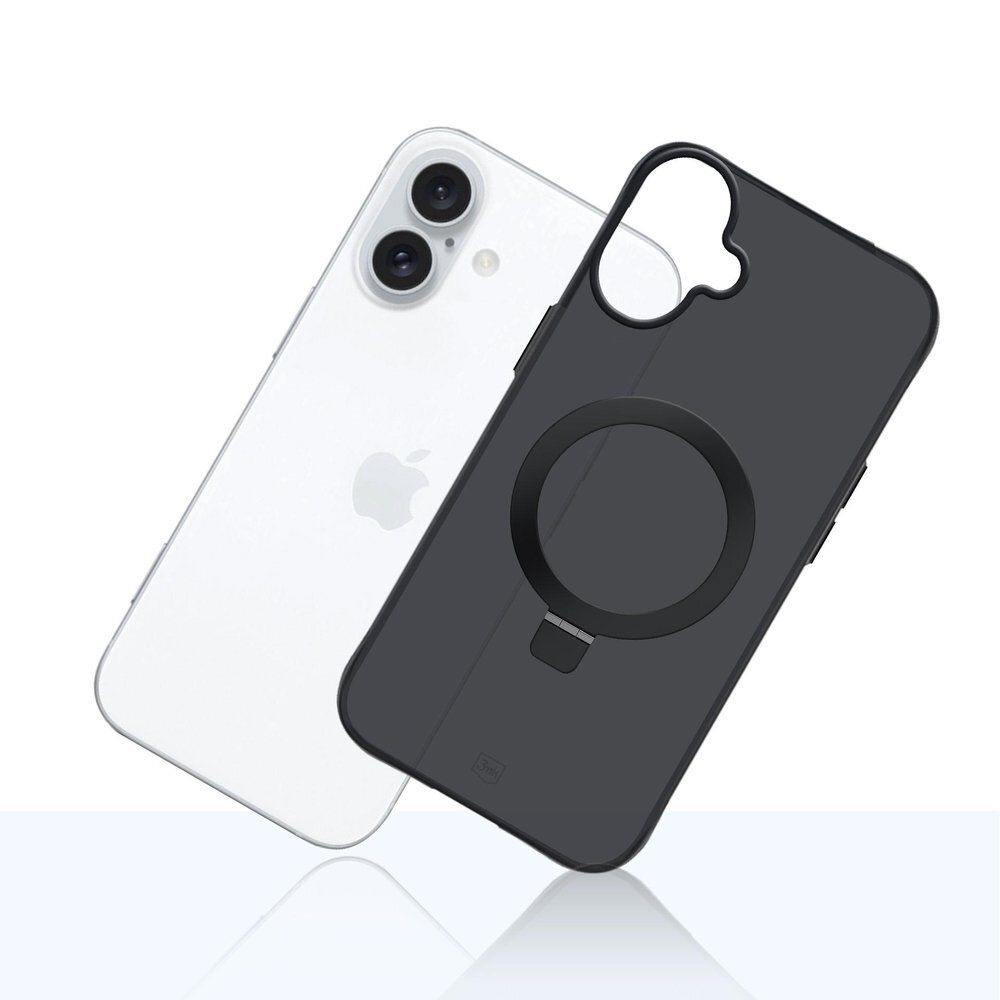 iPhone 17 3mk Smoke Mag&Stand dėklas – juodas 6