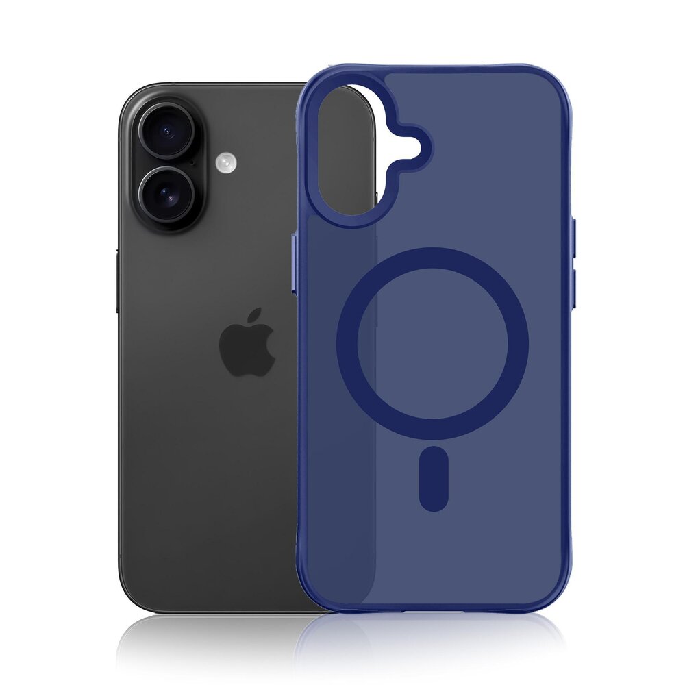 iPhone 17 3mk Smoke MagCase dėklas – mėlynas permatomas 7