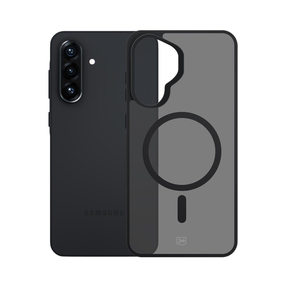 Samsung Galaxy A37 3mk Smoke MagCase dėklas – pilkas permatomas 1