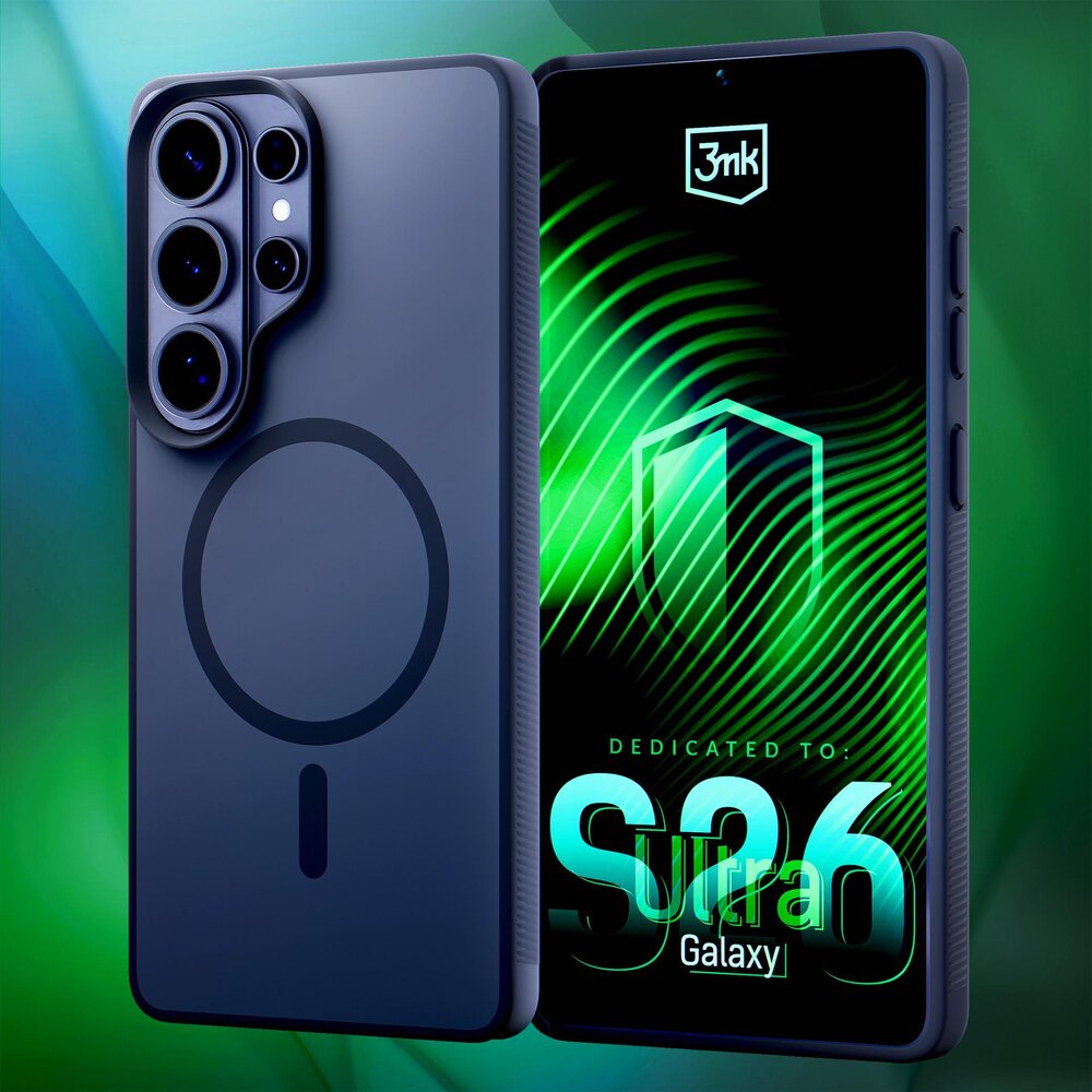 Samsung Galaxy S26 Ultra 3mk Smoke MagCase dėklas – pilkas permatomas 11