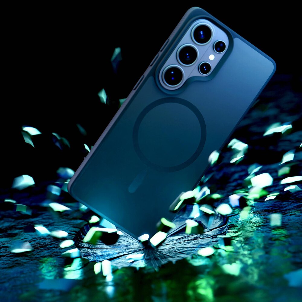 Samsung Galaxy S26 Ultra 3mk Smoke MagCase dėklas – pilkas permatomas 4