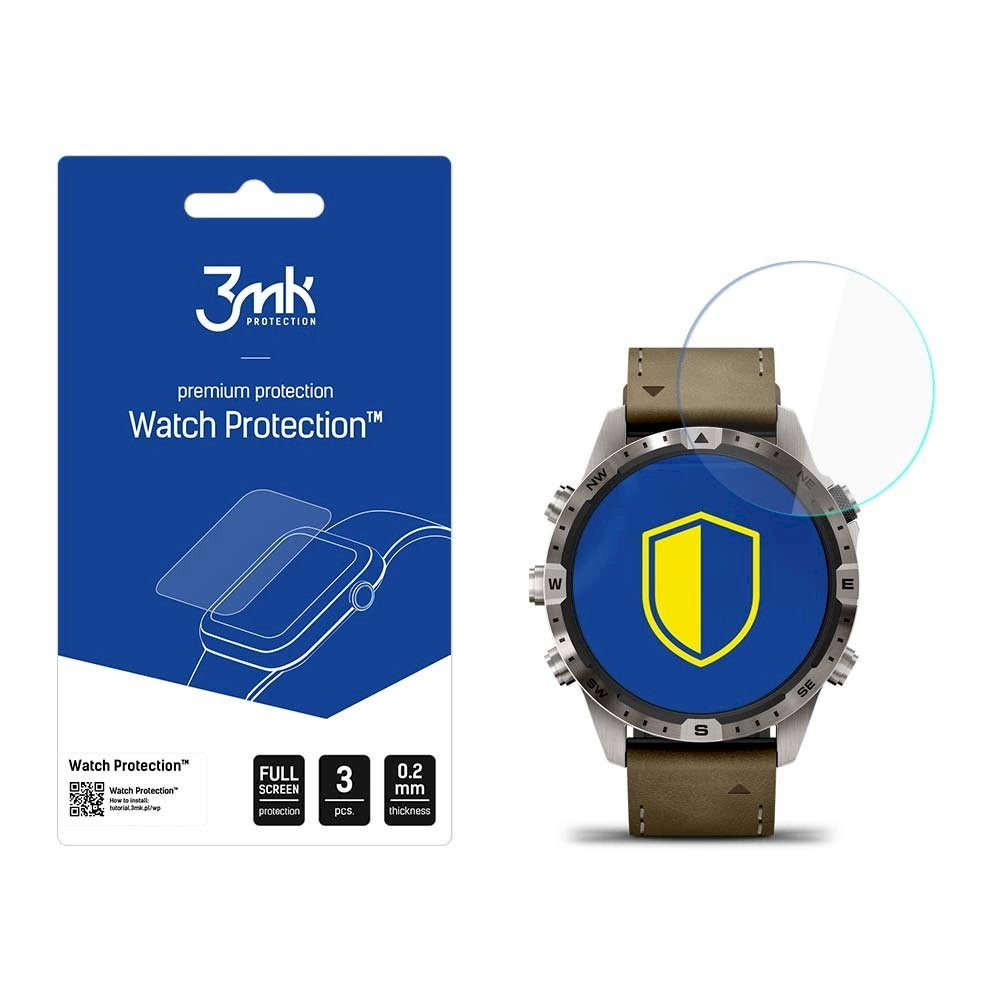 3mk Watch Protection™ v. FlexibleGlass lankstus apsauginis stiklas Garmin MARQ Gen 2 3mk Watch Protection™ v. FlexibleGlass lankstus apsauginis stiklas Garmin MARQ Gen 2
