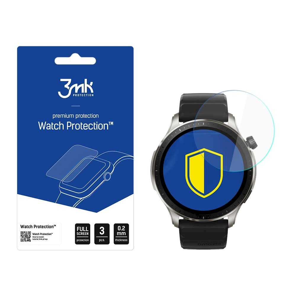 3mk Watch Protection™ v. FlexibleGlass lankstus apsauginis stiklas Amazfit GTR 4 46 mm 3mk Watch Protection™ v. FlexibleGlass lankstus apsauginis stiklas Amazfit GTR 4 46 mm