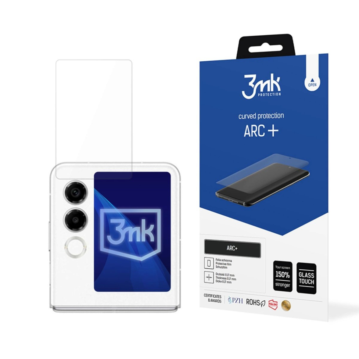 Nubia Flip 2 (priekis) – 3mk ARC+ plėvelė Nubia Flip 2 (priekis) – 3mk ARC+ plėvelė