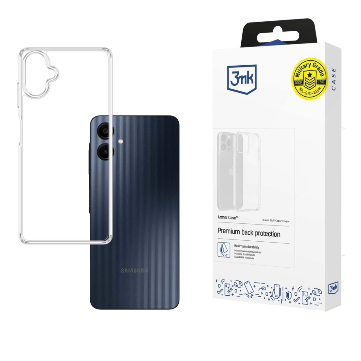 3mk Armor Dėklas Samsung Galaxy A06 - Permatomas 3mk Armor Dėklas Samsung Galaxy A06 - Permatomas