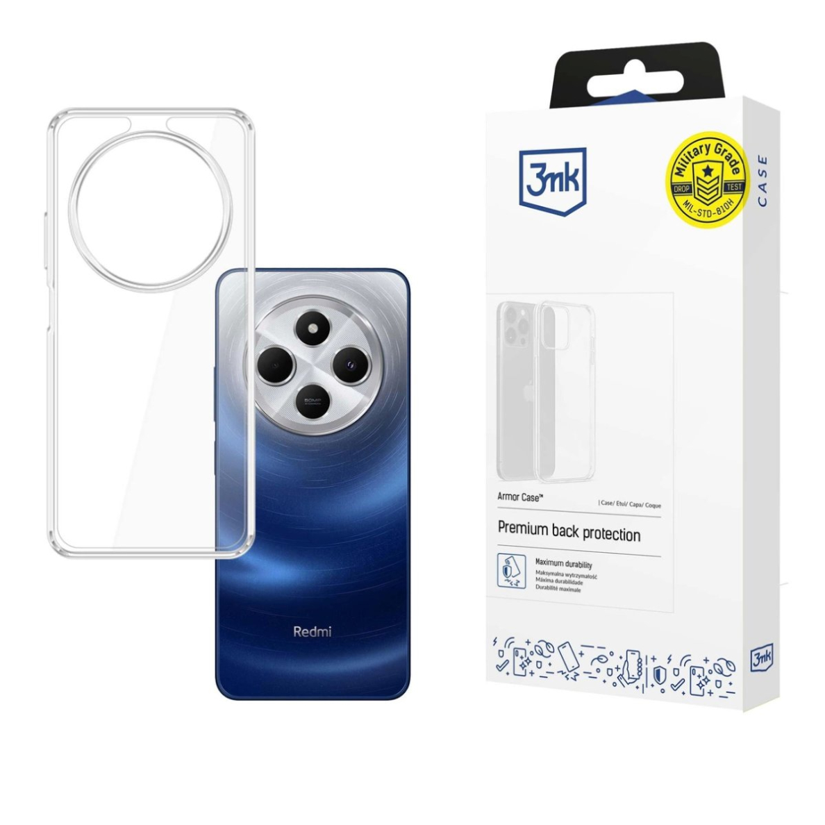 3mk Armor Dėklas Xiaomi Redmi 14C - Permatomas 3mk Armor Dėklas Xiaomi Redmi 14C - Permatomas