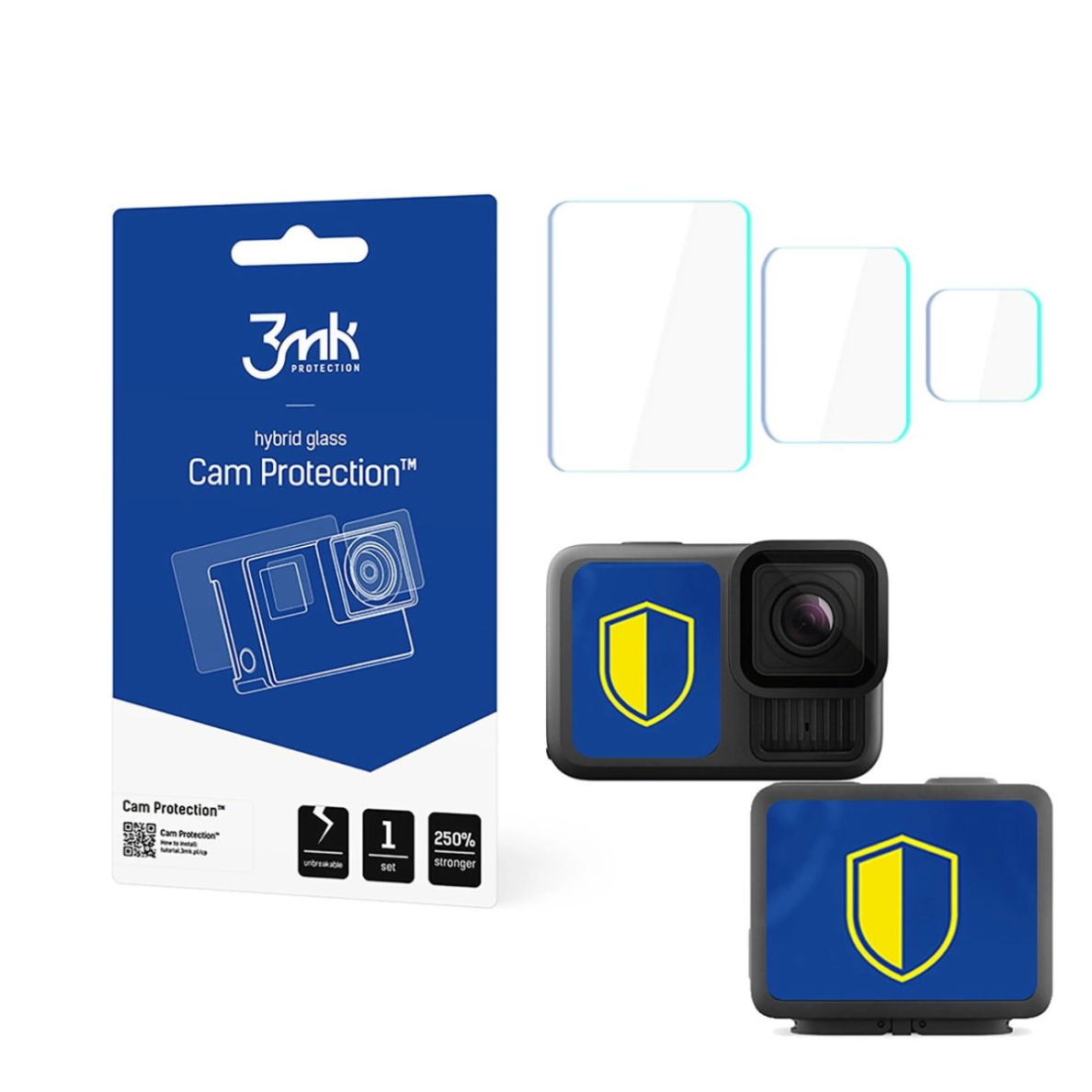3mk Cam Protection apsauginis stiklas GoPro Hero 13 3mk Cam Protection apsauginis stiklas GoPro Hero 13