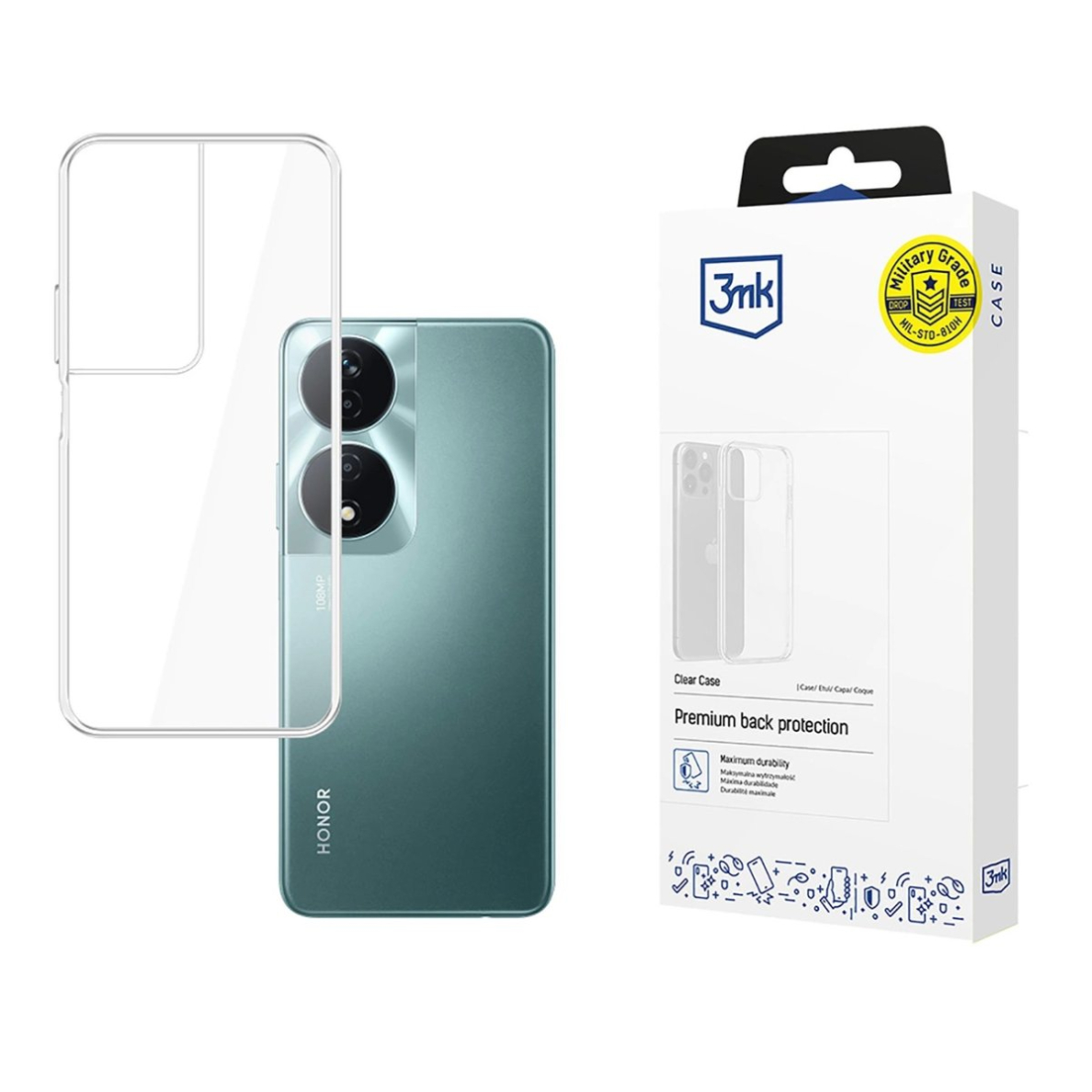 3MK Clear Dėklas Honor 90 Smart - Permatomas