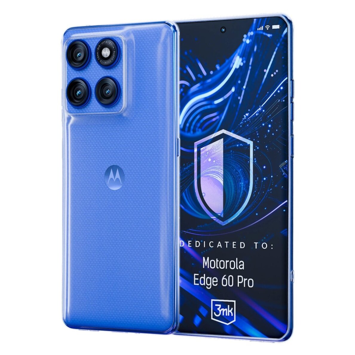 Motorola Edge 60 Pro dėklas 3mk Clear Case – skaidrus