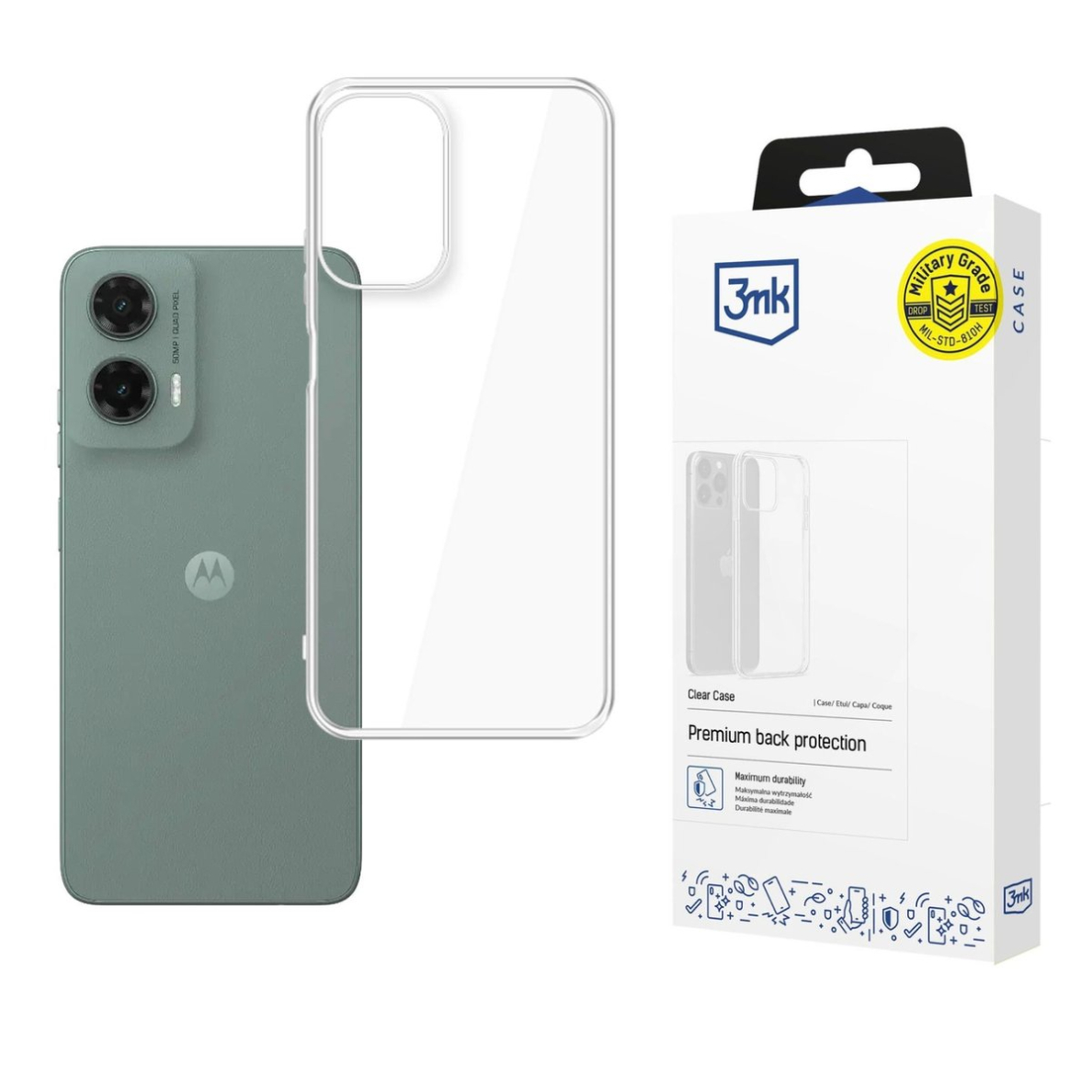 3mk Clear Dėklas Motorola Moto G35 5G - Permatomas 3mk Clear Dėklas Motorola Moto G35 5G - Permatomas