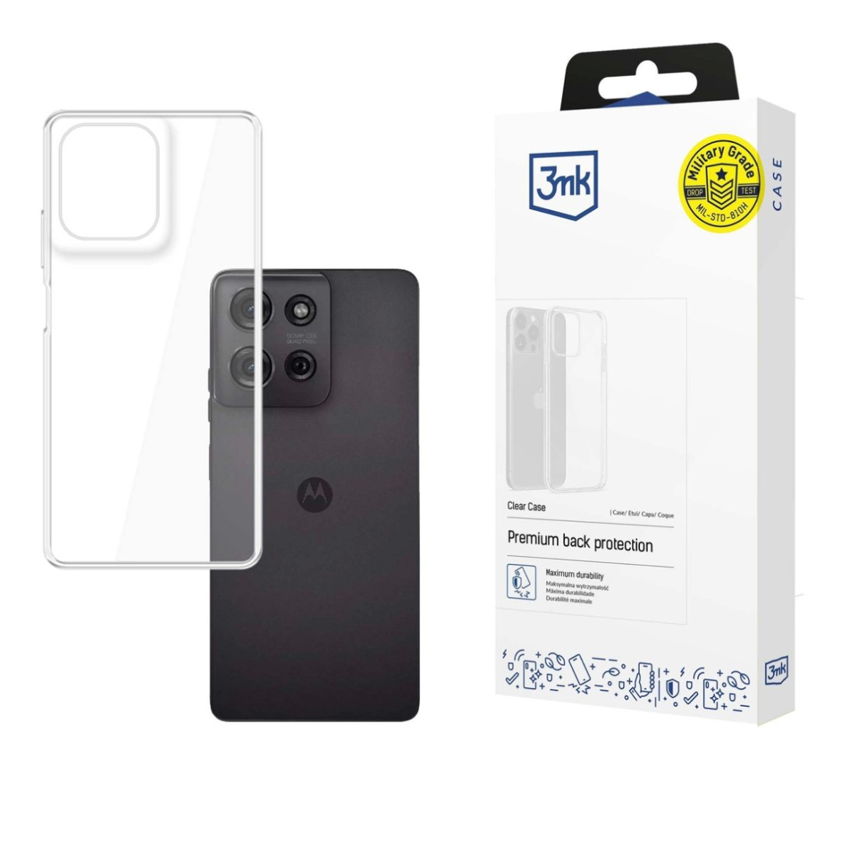 3mk Clear Dėklas Motorola Moto G75 - Permatomas 3mk Clear Dėklas Motorola Moto G75 - Permatomas