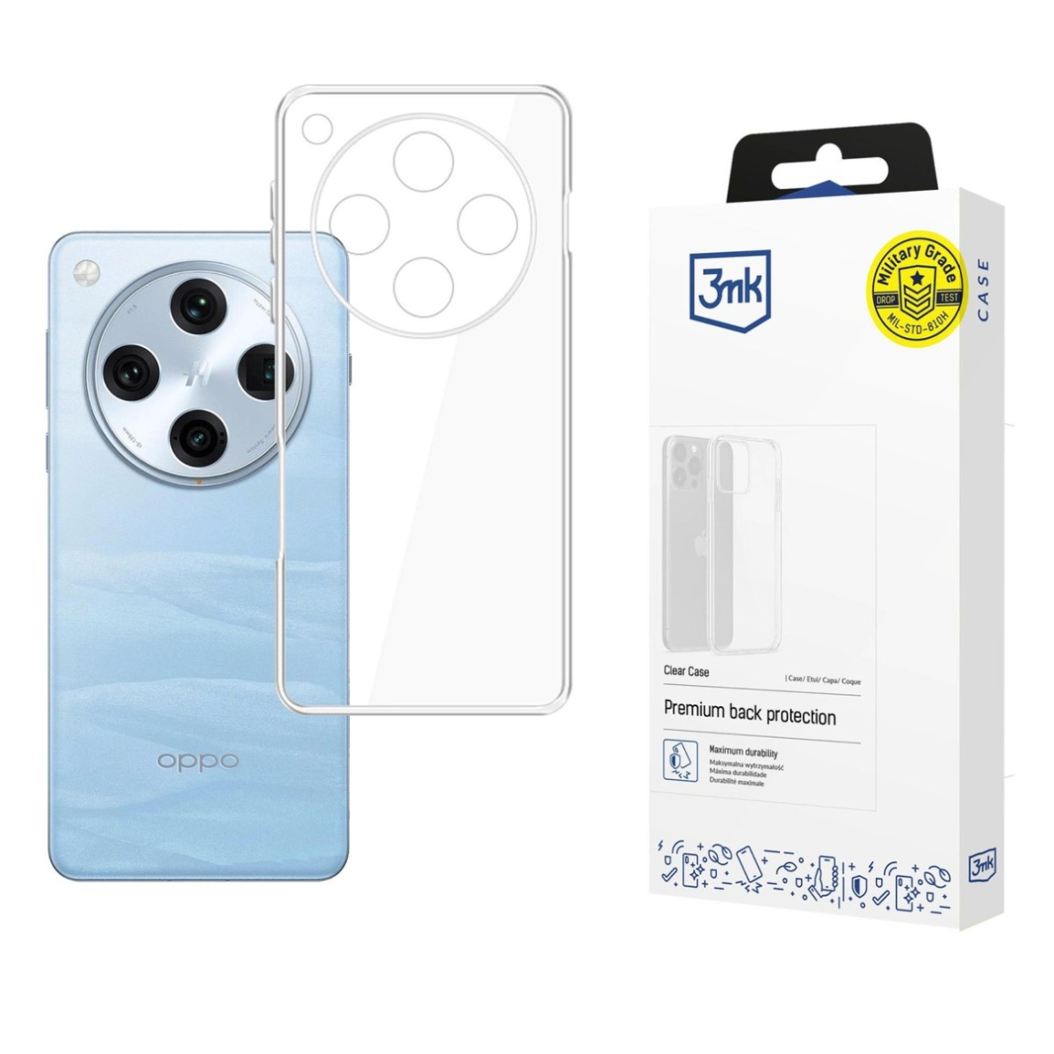 3MK Clear Dėklas Oppo Find X8 Pro - Permatomas 3MK Clear Dėklas Oppo Find X8 Pro - Permatomas