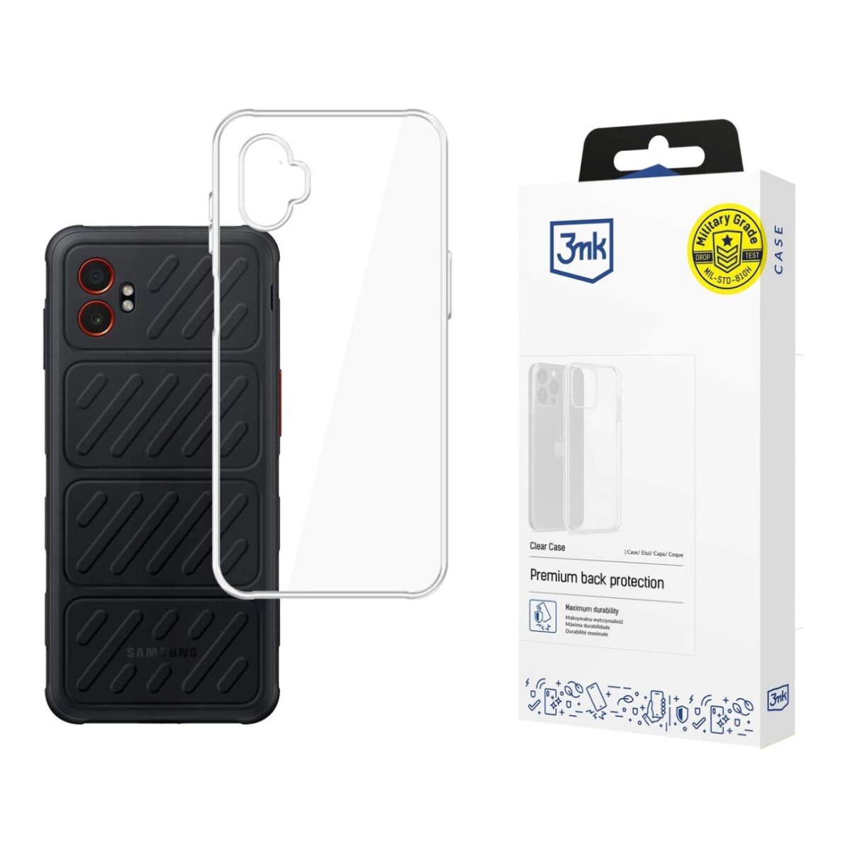 Samsung Galaxy XCover 7 Pro dėklas 3mk Clear – skaidrus
