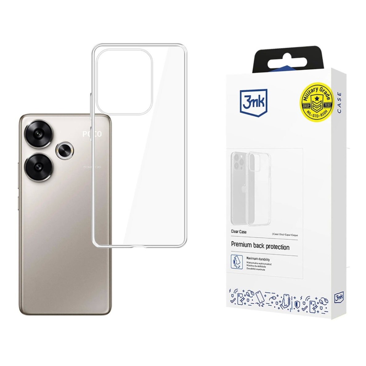 3MK Clear Dėklas Xiaomi Poco F6 - Permatomas 3MK Clear Dėklas Xiaomi Poco F6 - Permatomas