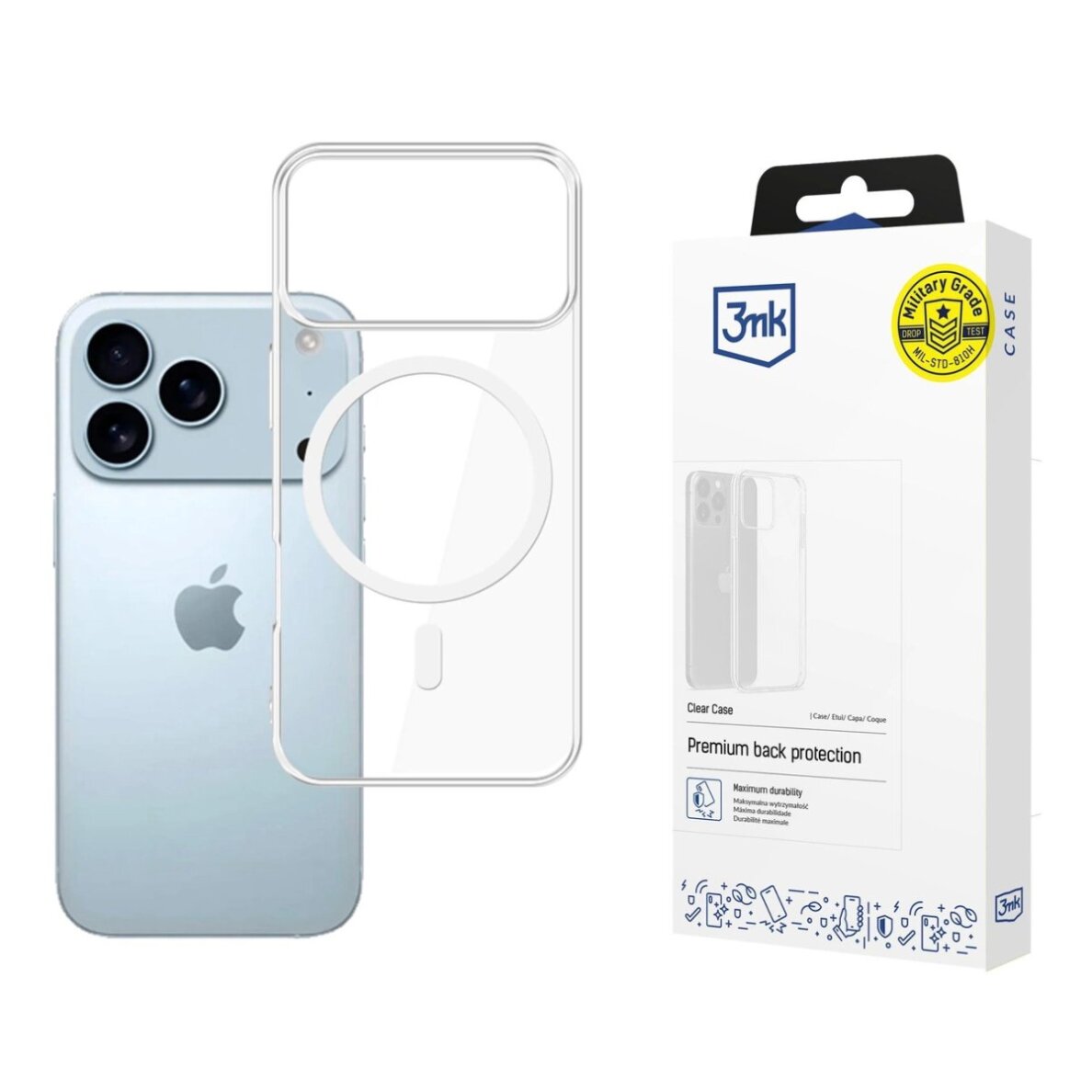 iPhone 17 Pro Max 3mk Clear MagCase dėklas – skaidrus iPhone 17 Pro Max 3mk Clear MagCase dėklas – skaidrus