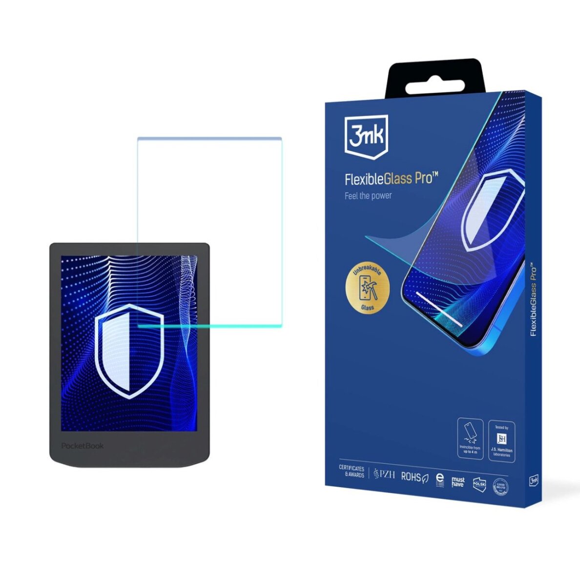 PocketBook Verse Lite (619) 3mk FlexibleGlass Pro hibridinis stiklas PocketBook Verse Lite (619) 3mk FlexibleGlass Pro hibridinis stiklas