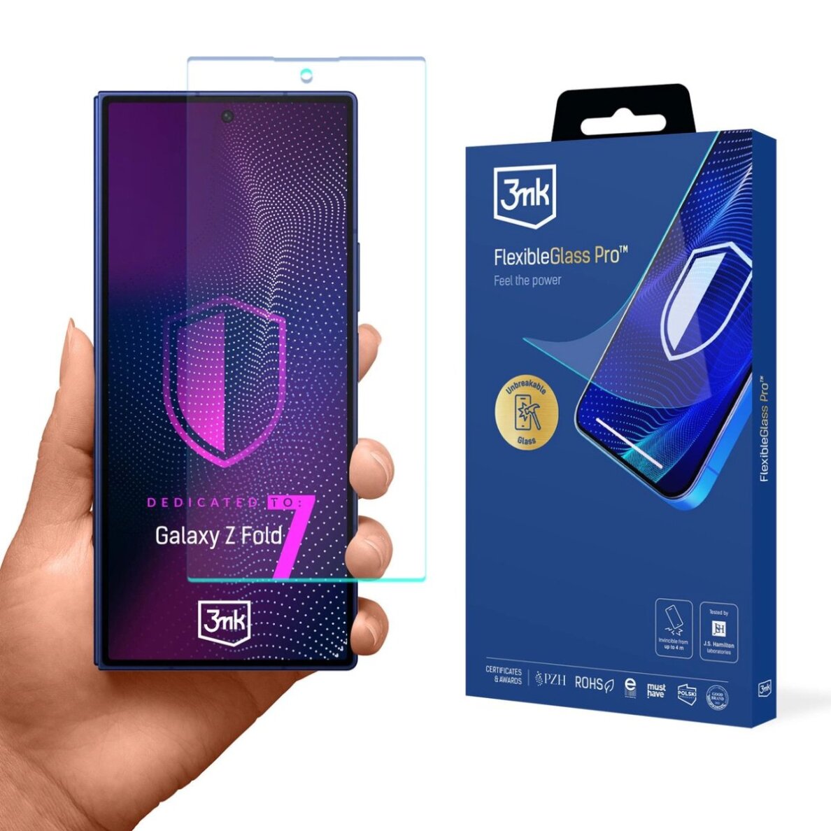 Samsung Galaxy Z Fold 7 3mk FlexibleGlass Pro hibridinis stiklas Samsung Galaxy Z Fold 7 3mk FlexibleGlass Pro hibridinis stiklas