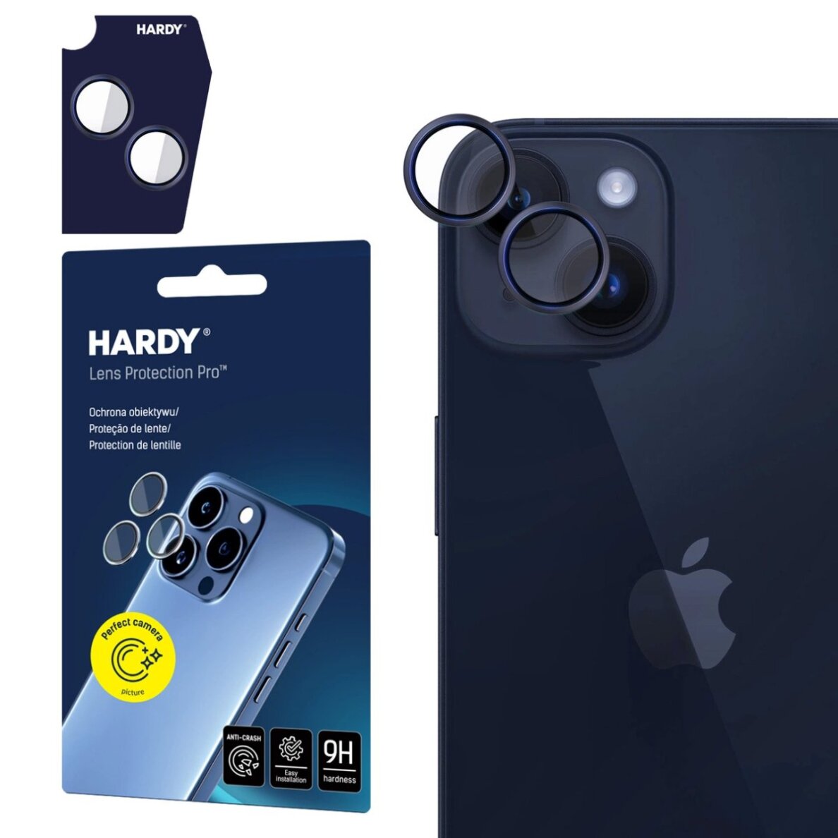 iPhone 14 / 14 Plus 3mk HARDY Lens Protection Pro kameros stiklas – grafitinis iPhone 14 / 14 Plus 3mk HARDY Lens Protection Pro kameros stiklas – grafitinis