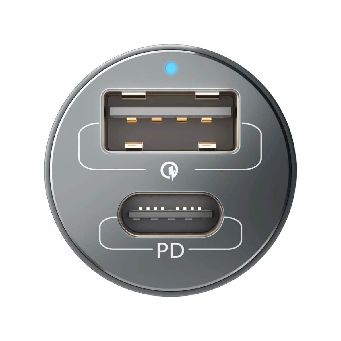 3mk Hyper Car Įkroviklis USB-C USB-A 100W - silver 6 3mk Hyper Car Įkroviklis USB-C USB-A 100W - silver 6