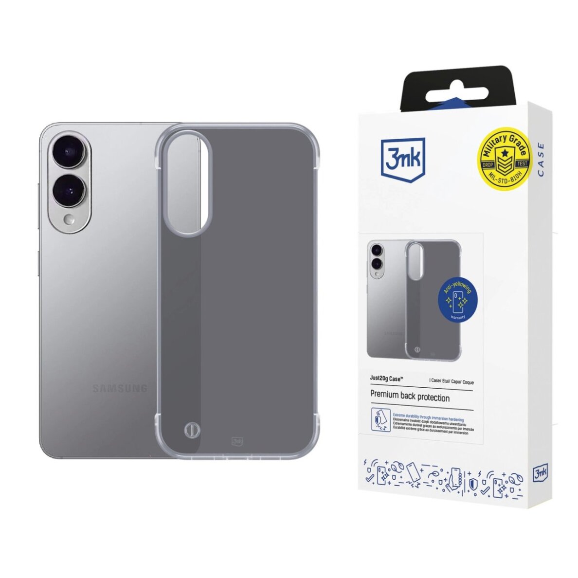 Samsung Galaxy S25 Edge dėklas 3mk Just20g Matt – matinės juodos spalvos Samsung Galaxy S25 Edge dėklas 3mk Just20g Matt – matinės juodos spalvos