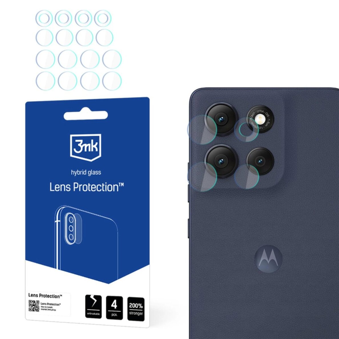 Motorola Moto G86 / G86 Power 3mk Lens Protection kameros apsauginis stiklas