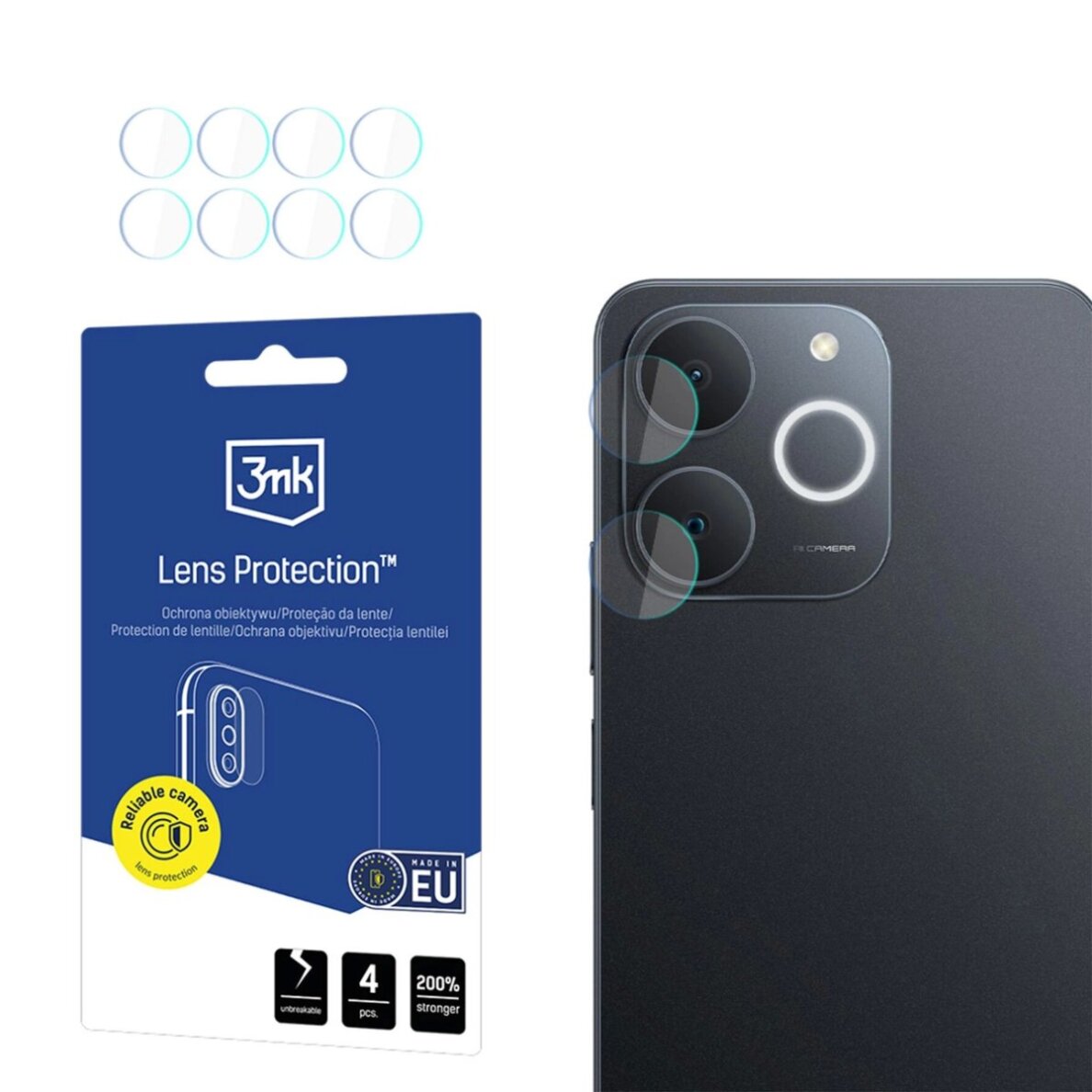 Realme Note 70T 3mk Lens Protection kameros stiklas Realme Note 70T 3mk Lens Protection kameros stiklas