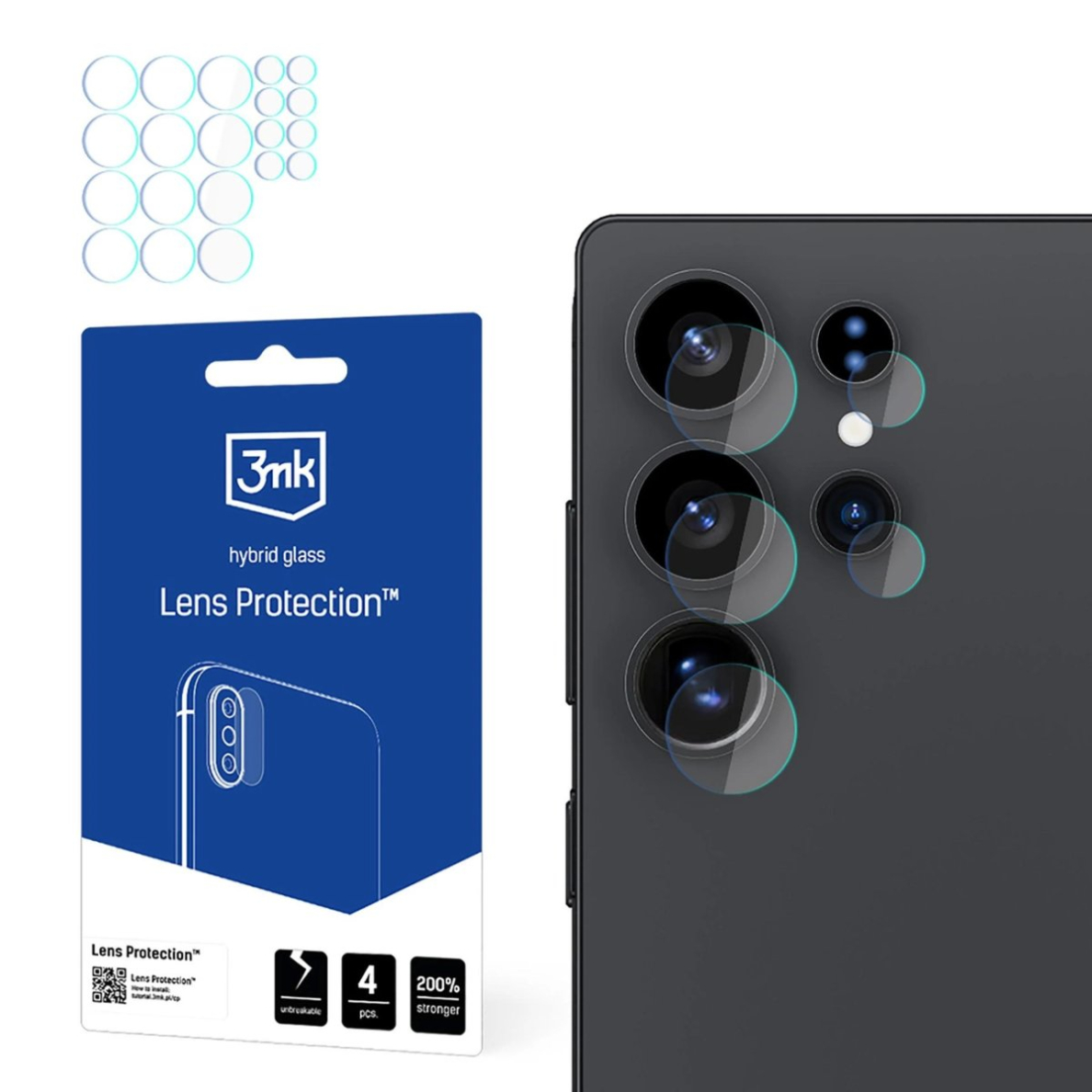 3mk Lens Protection kameros stiklas skirtas Samsung Galaxy S25 Ultra