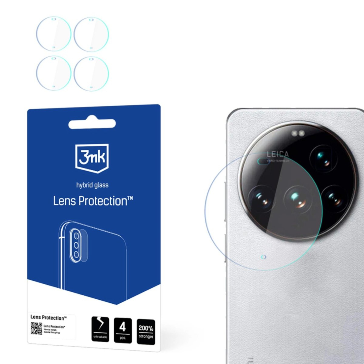 Xiaomi 15 Ultra 3mk Lens Protection kameros stiklas