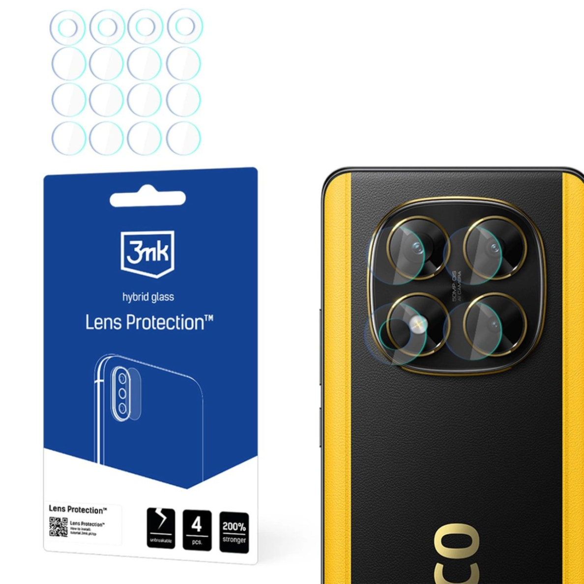 3mk Lens Protection kameros stiklas skirtas Xiaomi Poco X7