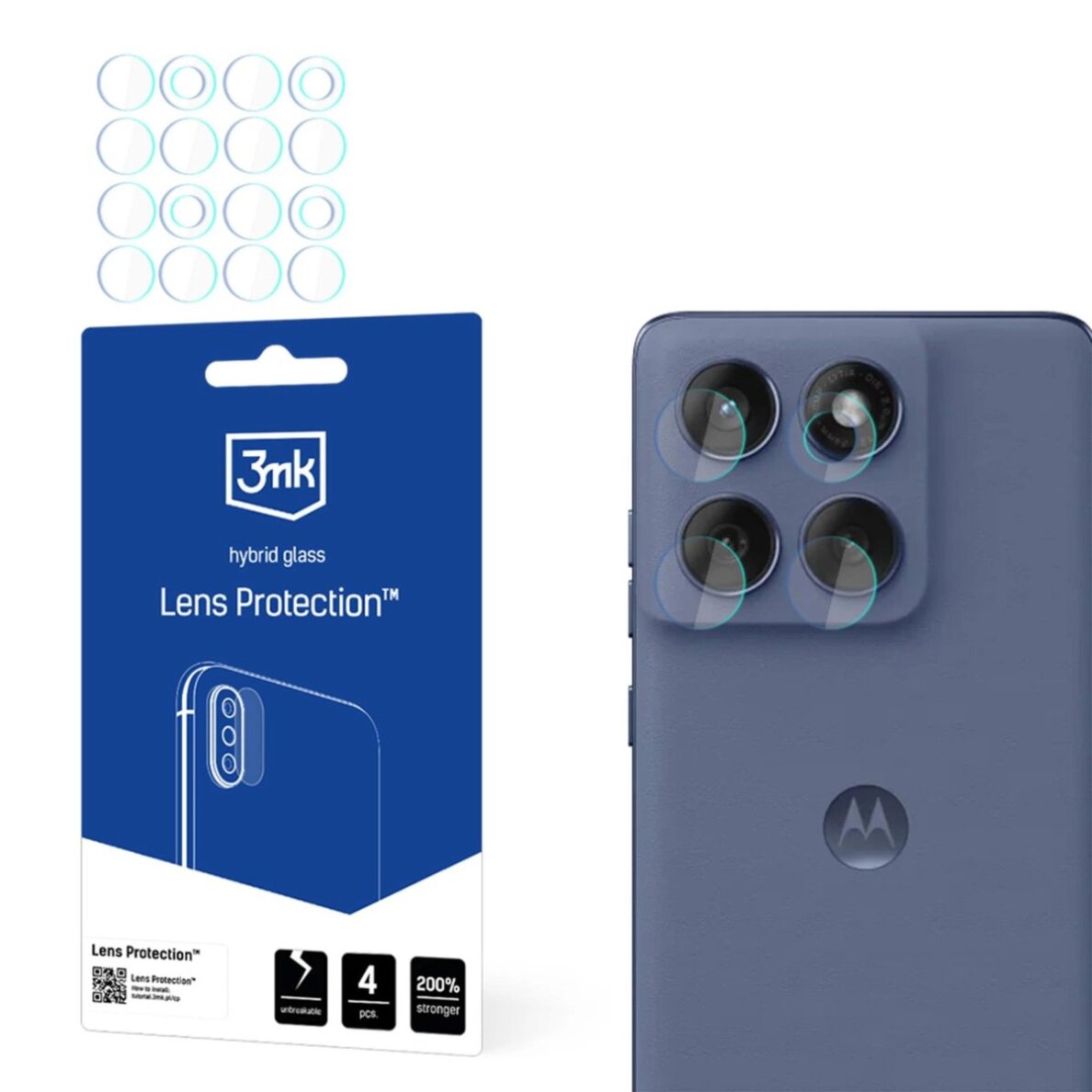 Motorola Edge 60 Fusion 3mk Lens Protection hibridinis kameros stiklas Motorola Edge 60 Fusion 3mk Lens Protection hibridinis kameros stiklas