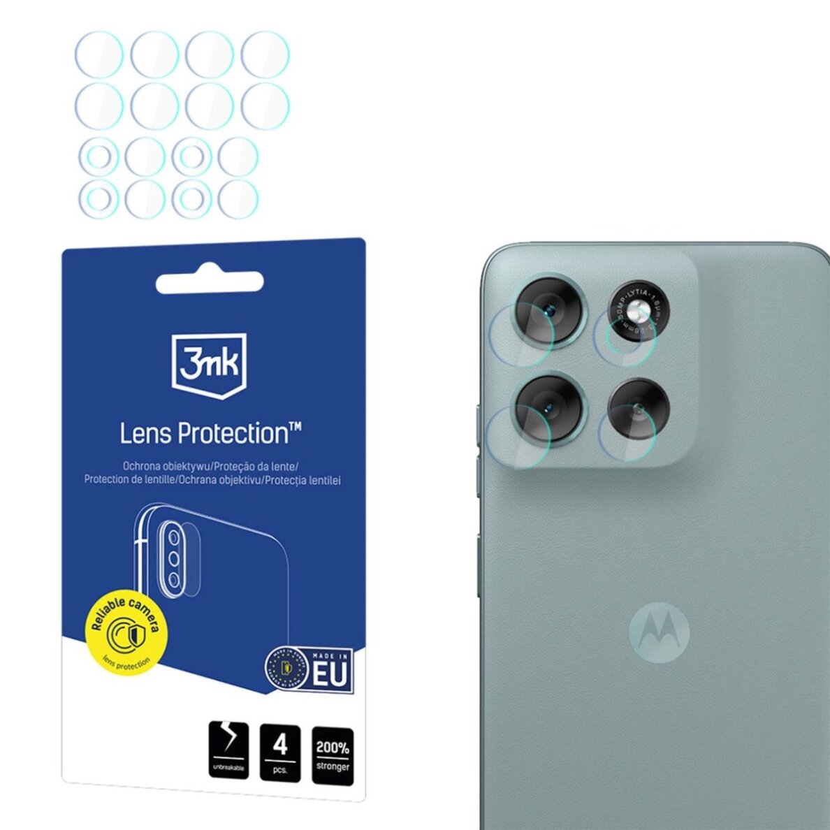 Motorola Moto G56 3mk Lens Protection hibridinis kameros stiklas Motorola Moto G56 3mk Lens Protection hibridinis kameros stiklas