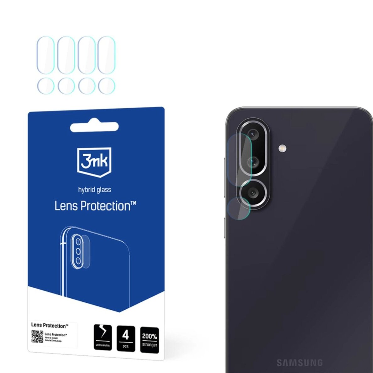 Samsung Galaxy M56 3mk Lens Protection hibridinis kameros stiklas