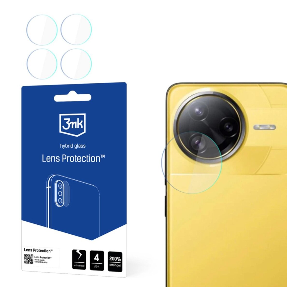 Xiaomi Poco F7 Ultra 3mk Lens Protection hibridinis kameros stiklas