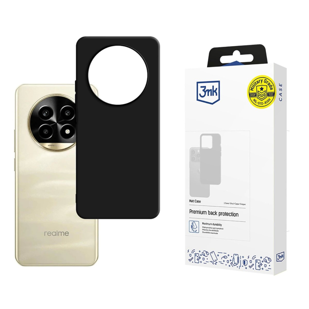 3mk Matt Dėklas Realme 13 Pro+ 5G / Realme 13 Pro 5G - Juodas 3mk Matt Dėklas Realme 13 Pro+ 5G / Realme 13 Pro 5G - Juodas